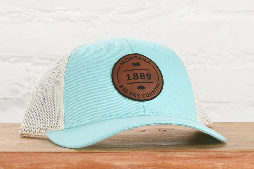 Montana Big Sky Buffalo Snapback - Aruba