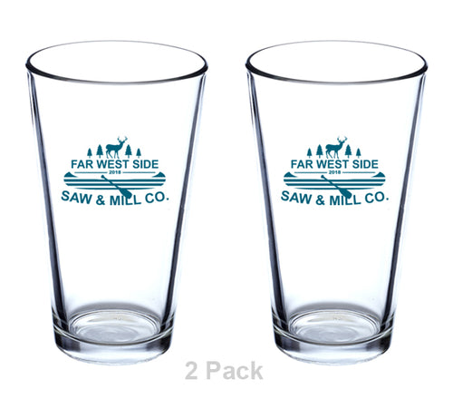 Far West Side 16 oz Pint Glass