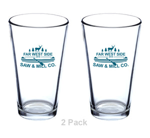 Far West Side 16 oz Pint Glass